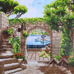 Diamond Dotz&reg; Mediterranean Stroll Diamond Painting Kit