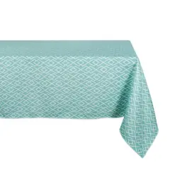 DII&reg; 84" Aqua Diamond Outdoor Tablecloth