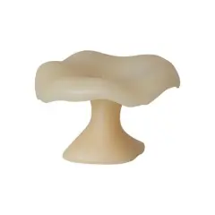 Hello Honey&reg; Large Unscented Mushroom-Shaped Candle Cream