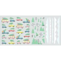RoomMates Retro Christmas Cars Peel & Stick Wall Decals