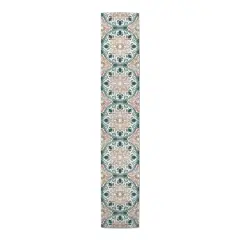 Faded Medallions Outdoor Table Runner