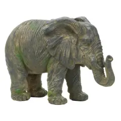 12.5&rdquo; Weathered Elephant Statue