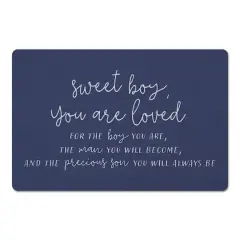 18" x 27" Sweet Boy You Are Loved Floor Mat