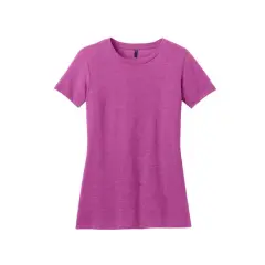District&reg; Women's Perfect BlendTee Heathered Pink Raspberry