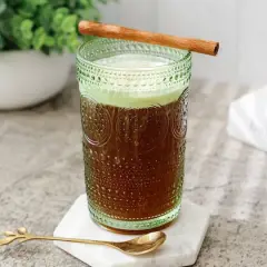 Kate Aspen&reg; 13oz. Beaded Floral Green Drinking Glasses, 6ct.