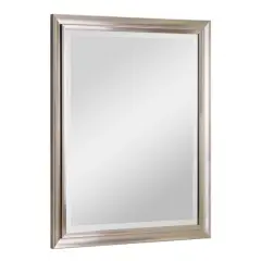 Head West Brushed Nickel Framed Wall Mirror - 32" x 26"