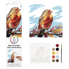 Plaid&reg; Fall Bird Paint-By-Number Kit