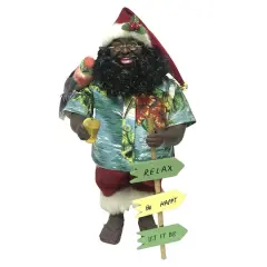 Santa's Workshop 15" Black Island Claus Figurine