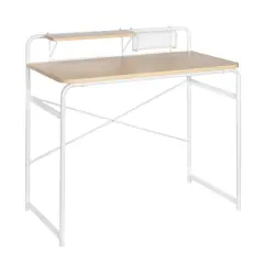 Honey Can Do White Home Office Computer Desk