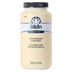 FolkArt&reg; 16oz. Matte Acrylic Paint 36359 Vintage White