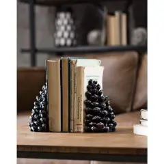 Hello Honey&reg; Pinecone Bookends Set