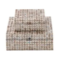 Brown Mother of Pearl Coastal Box Set