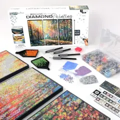 ArtSkills&reg; Brilliant Art Forest Stretched Canvas Diamond Painting Kit