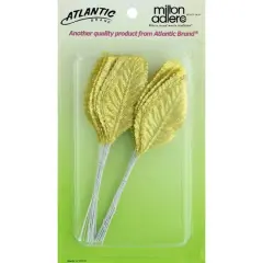 Atlantic&reg; 3" Corsage Leaves, 50ct. Gold