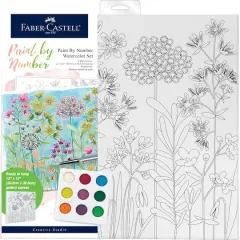 Faber-Castell Farm House Paint by Number Watercolor Set