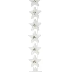 15mm White Plastic & Glass Pearl Star Bead Garland, 5yd. by Bead Landing&trade;