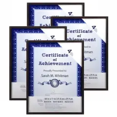 4 Pack Basics 8.5" x 11"Multipurpose Wall Frames by Studio D&eacute;cor&reg; Brown