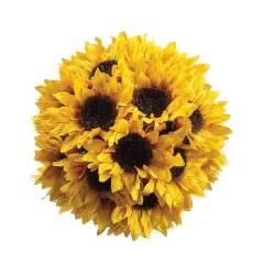 7" Sunflower Ball with Hanger 