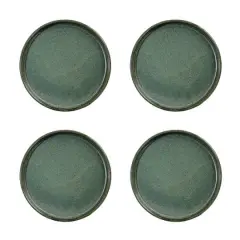 Hello Honey&reg; 7" Matte Teal Reactive Glaze Stoneware Plate, 4ct.