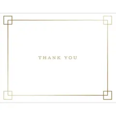 JAM Paper Premium Thank You Squares Thank You Card Sets, 12ct.