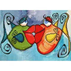 Diamond Dotz&reg; Intermediate Fishy Kissy Diamond Facet Art Kit