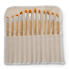 Long Handle Gold Synthetic Paintbrush Set By Artist's Loft&reg; Necessities&trade;