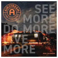 TF Publishing 2025 Airstream: Live Riveted Wall Calendar