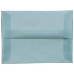 JAM Paper 4.75" x 6.5" Translucent Envelopes, 50ct. Ocean Blue