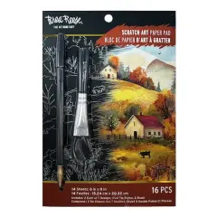 Brea Reese&trade; 6" x 8" Pumpkin Botanicals Scratch Art Paper Pad