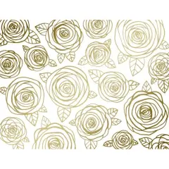 JAM Paper 3.87" x 5" Golden Blooms Blank Note Cards & Envelopes, 20ct.