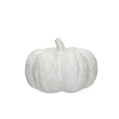 Hello Honey&reg; 7.75" Cream Reactive Glaze Stoneware Pumpkin D&eacute;cor