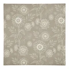 Sunflower Icons Cotton Twill Napkin Taupe