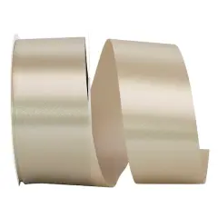 JAM Paper 1.875" x 50yd. Single Face Satin Allure Ribbon Platinum