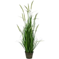 3ft. Potted Green Artificial Onion Grass Plant