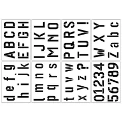 Alphabet Bold Sans Serif Stencils, 7" x 10" by Craft Smart&reg;