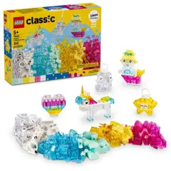 LEGO&reg; Classic Magical Transparent Box, Colorful Building Bricks Toy 11040