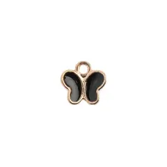 John Bead Sweet & Petite Butterfly Charms, 10ct. Black