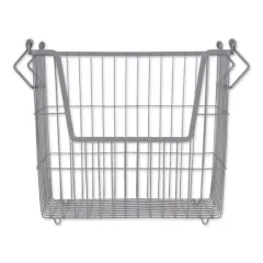 DII&reg; Large Rectangle Metal Basket Cool Gray