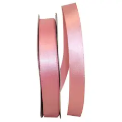 JAM Paper 7/8" x 100yd. Satin Single Face Ribbon Dusty Rose