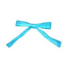 JAM Paper 0.25" 2 Strand Raffia Twist Tie Bows, 100ct. Turquoise
