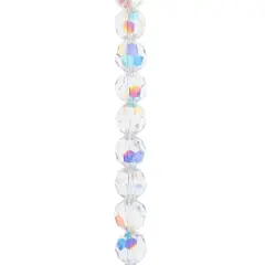 Preciosa Glass Crystal Round Beads, 8mm by Bead Landing&trade; Crystal AB