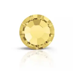 Preciosa MAXIMA SS9 Flatback Czech Crystals, 144ct. Light Topaz