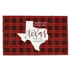 There's No Place Like Texas for the Holidays Doormat