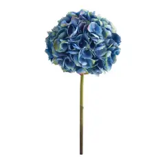 Hydrangea Flower Stem, 3ct. Light Blue