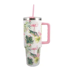 40oz. Flamingo Toss Stainless Steel Insulated Tumbler by Celebrate It&trade;