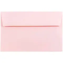 JAM Paper A2 Baby Pink Pastel Invitation Envelopes