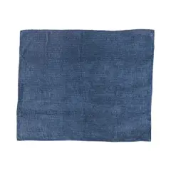 Hello Honey&reg; Blue Kantha & Blanket Stitch Edge Cotton Velvet Throw