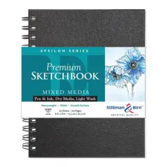 Stillman & Birn&trade; Epsilon Series Premium Spiral Hardcover Mixed Media Sketchbook