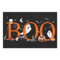 Boo Halloween Icons 18" x 12' Canvas Wall Art