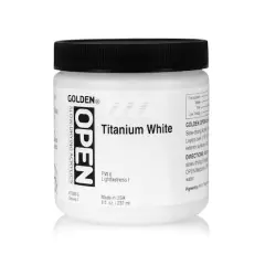 Golden&reg; OPEN&trade; Slow Drying Acrylics, 8oz. Titanium White
